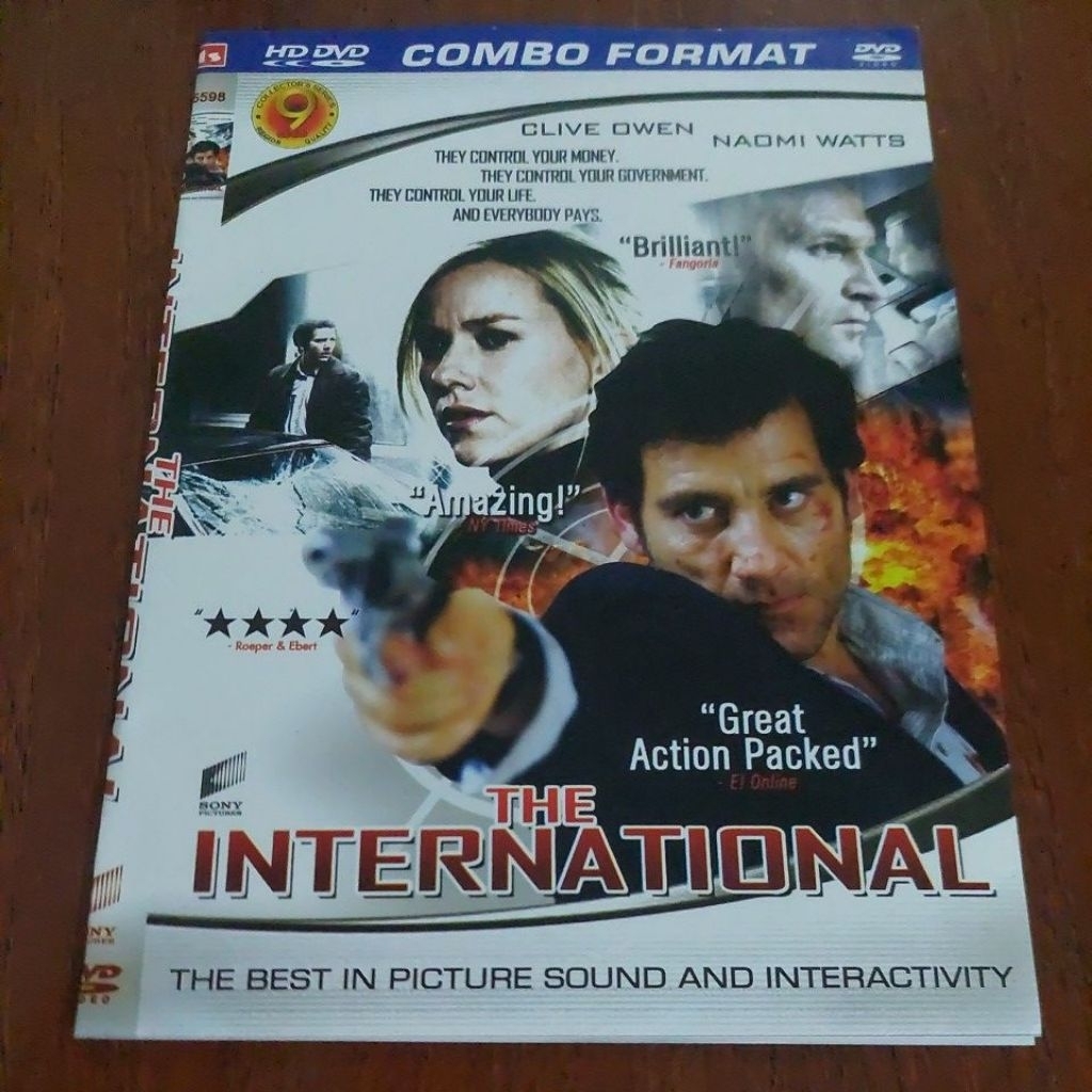 DVD " THE INTERNATIONAL " CLIVE OWEN - NAOMI WATTS
