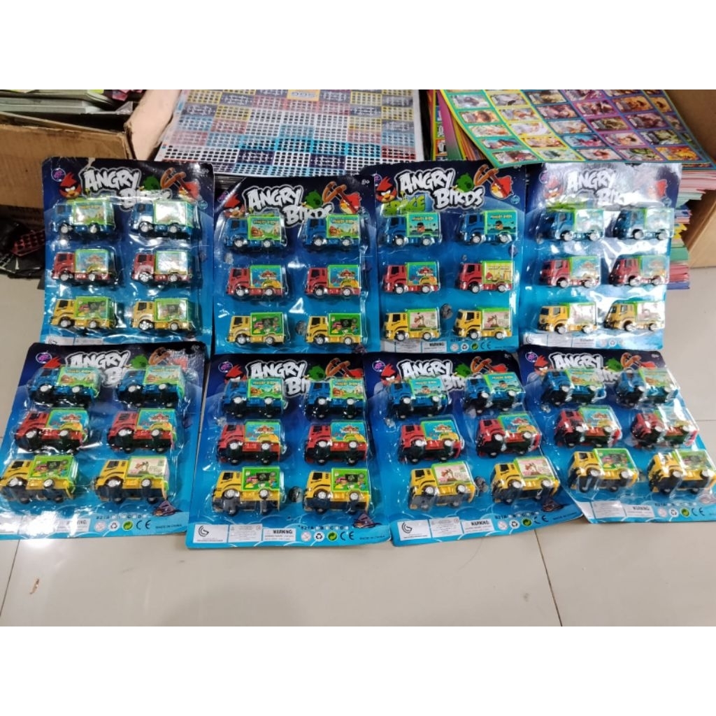 MAINAN Anak 821A#ANGRY BIRDS MOBIL FULL BACK isi 6 pcs