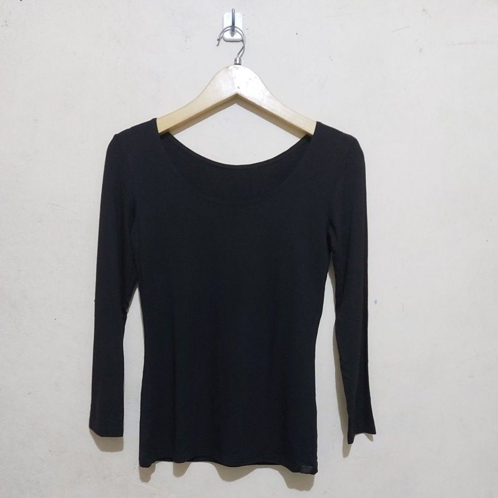 Tshirt Heattech extrawarm scoop neck UNI*M