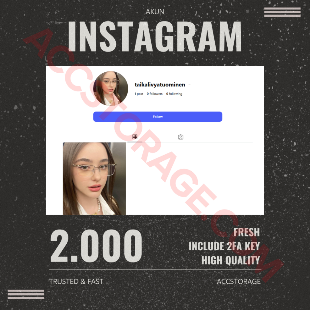 Akun Instagram (IG) Fresh (Kosongan , Polosan) 2FA No Shadow Ban ( High Quality )