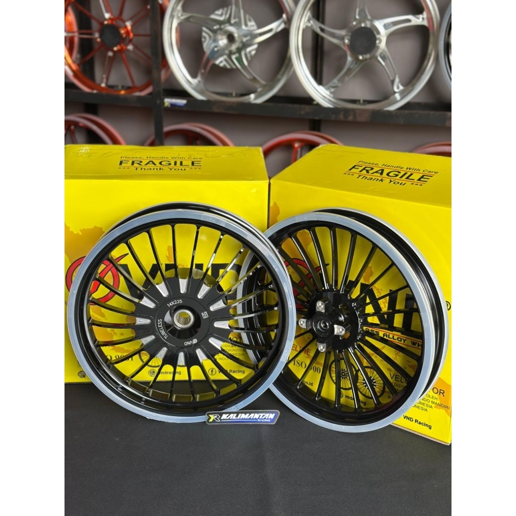 VELG VND RACING - RACELINE 1.85-2.15/14 MATIC HONDA BEAT/SCOOPY/GENIO/VARIO/125/150/160/STYLOcbs