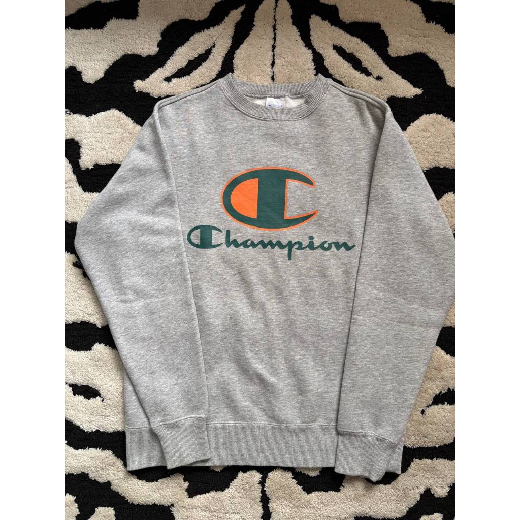 Sweater Abu - Abu, Orange, Hijau Champion Original - Size M - Champion Sweater, Jacket - Second Prel