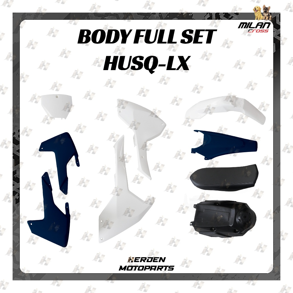Body Set HUSQ-LX / Body Full Set Husqvarna / Body set komplit Husqvarna PNP KLX MILAN CROSS (PNP KLX