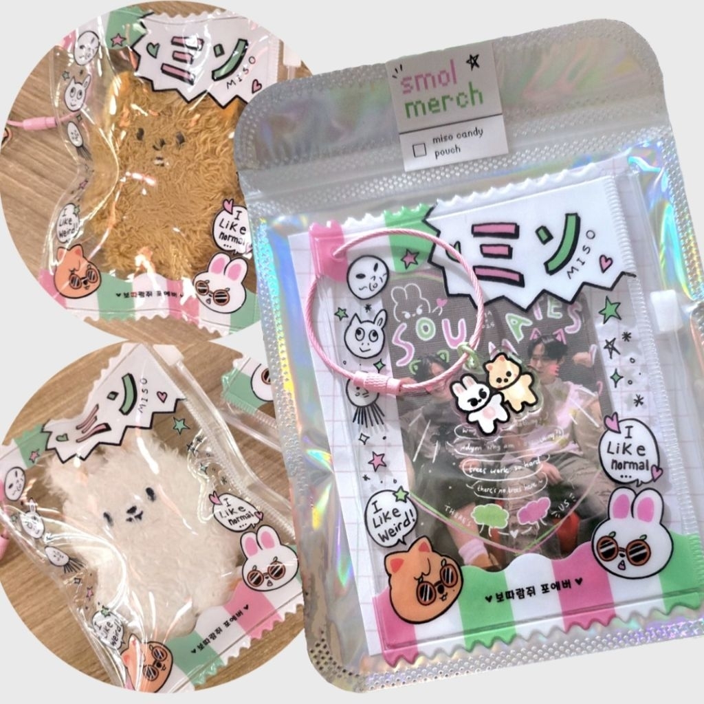 Miso PVC Candy Pouch Minsung Stray Kids PC Holder