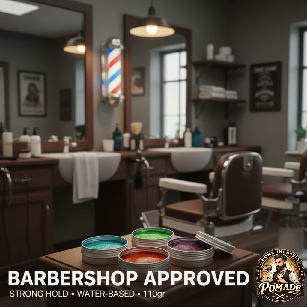 [GROSIR] Pomade Waterbased 100gr Kemasan Aluminium - Bebas Pilih Aroma & Custom Brand - Bahan Cosmet