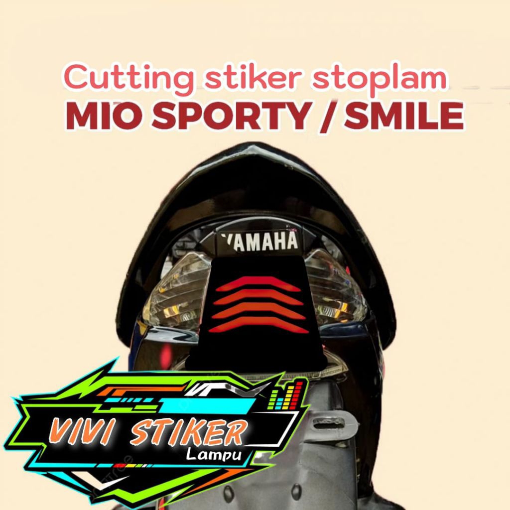 stiker lampu rem belakang mio Sporty/smile