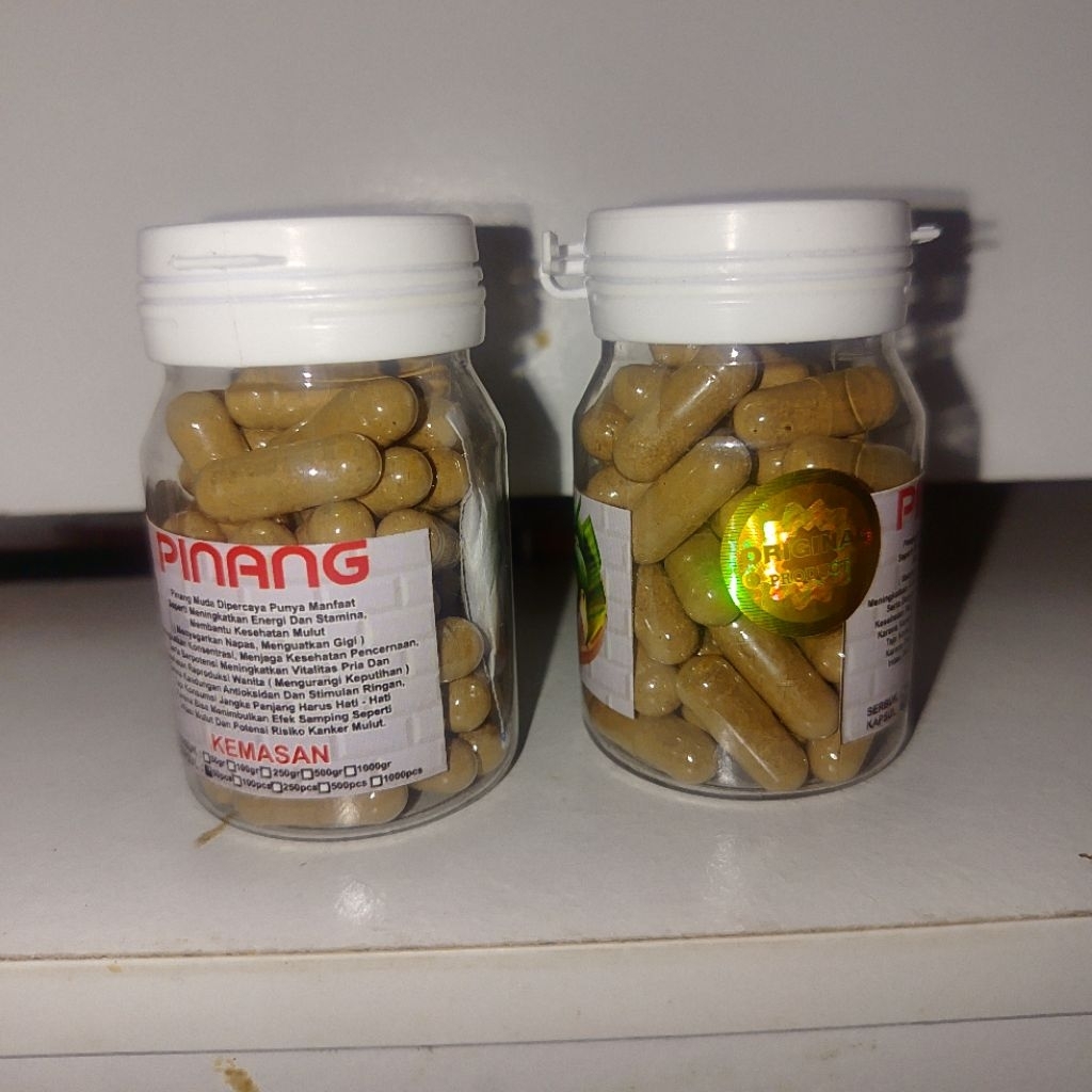 Kapsul Buah Pinang Muda Max Isi 35 Original Herbal Alami