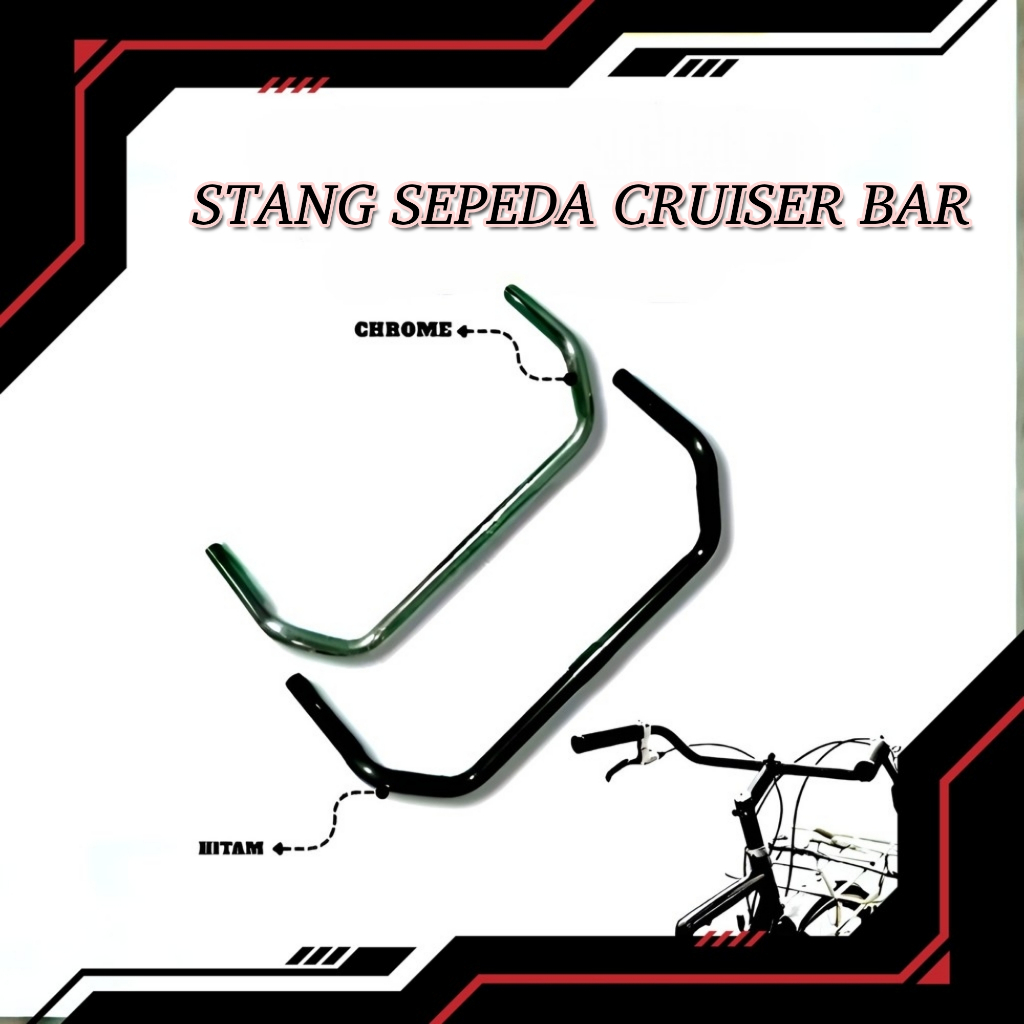 Stang Sepeda Cruiser Bar/Porteur Handle Bar Commuter Bike, Federal Bike, Klasik Bike