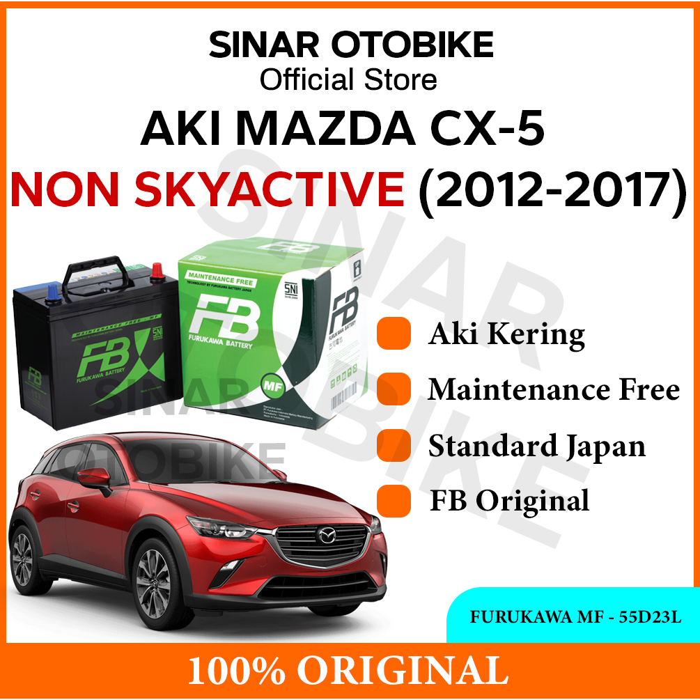 AKI MAZDA CX-5 (NON SKYACTIV) FURUKAWA BATTERY MF KERING 55D23L