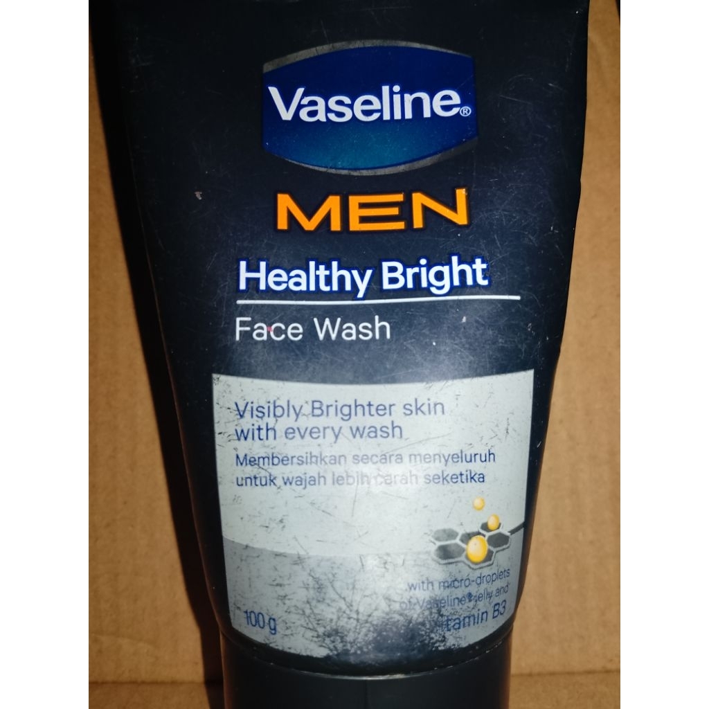 Vaseline men healthy bright face wash rijek kemasan