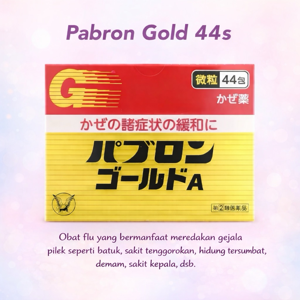 PABRON GOLD 44 SACHETS Obat Demam Batuk Pilek obat dewa jepang