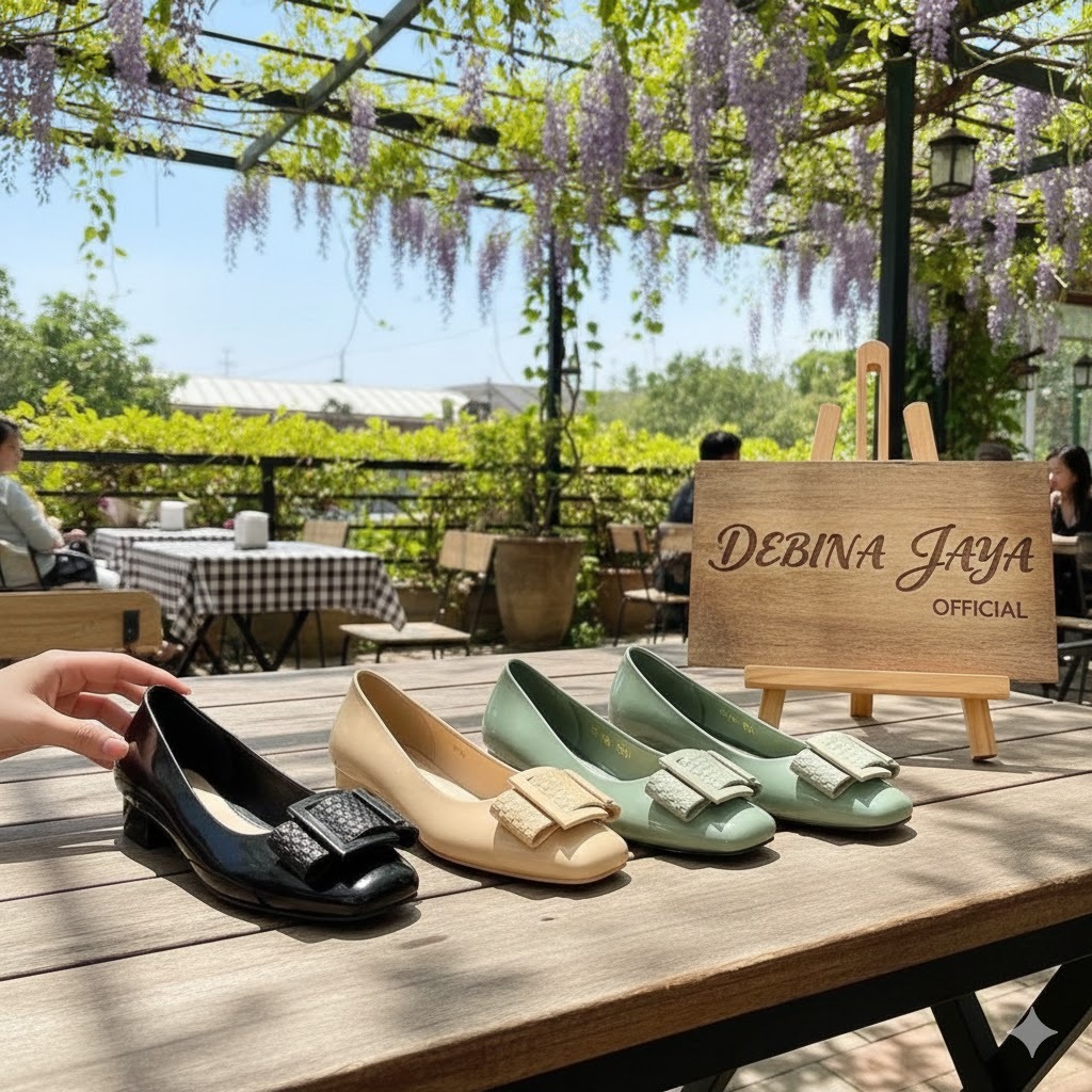 Debina Jaya Official  –  FLD 037  -  Size  No. 37 - 40  -  Sandal Sepatu Jelly Shoes Wanita Fashion 