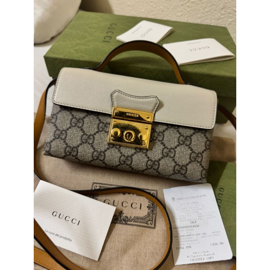 Gc Padlock Mini Canvas Leather 2021 fullset