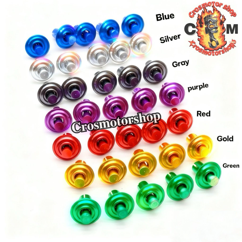 BAUT KLIP BODY MOTOR PROBOLT CNC STAINLESS STEEL - VARIASI WARNA UNIVERSAL SEMUA MOTOR