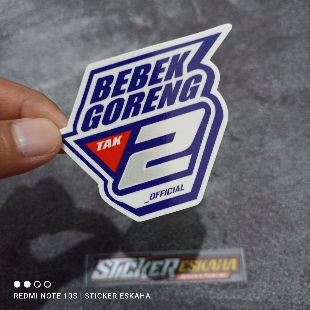 Stiker 2 Tak Sticker 2 Stroke Bebek Goreng