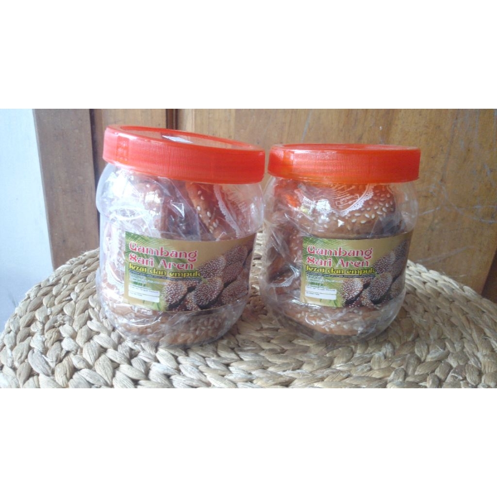 Kue Gambang Sari Aren Wijen 12 pcs Toples Roti Asli Betawi Food Asli