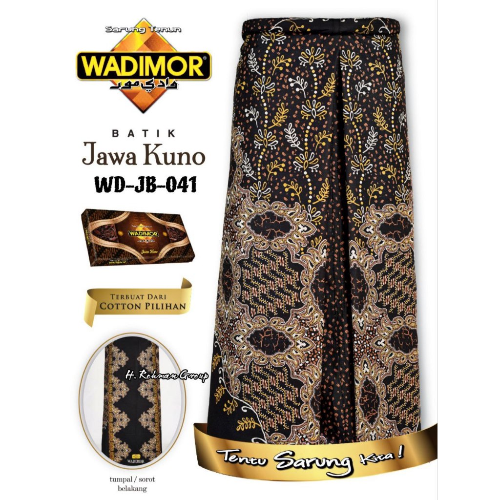 Sarung Wadimor Asli Batik Jawa Kuno Katun Premium WD JB 041 Kain Full Printing