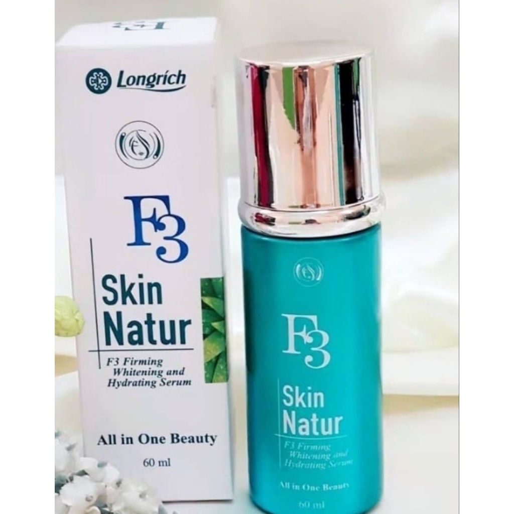 serum pengencang dan pencerah kulit Longrich F3 Skin Natur.
