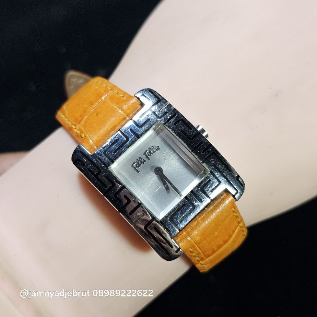 Jam Tank Folli Follie WF5T124SP Etnik Ladies Silver Bekas