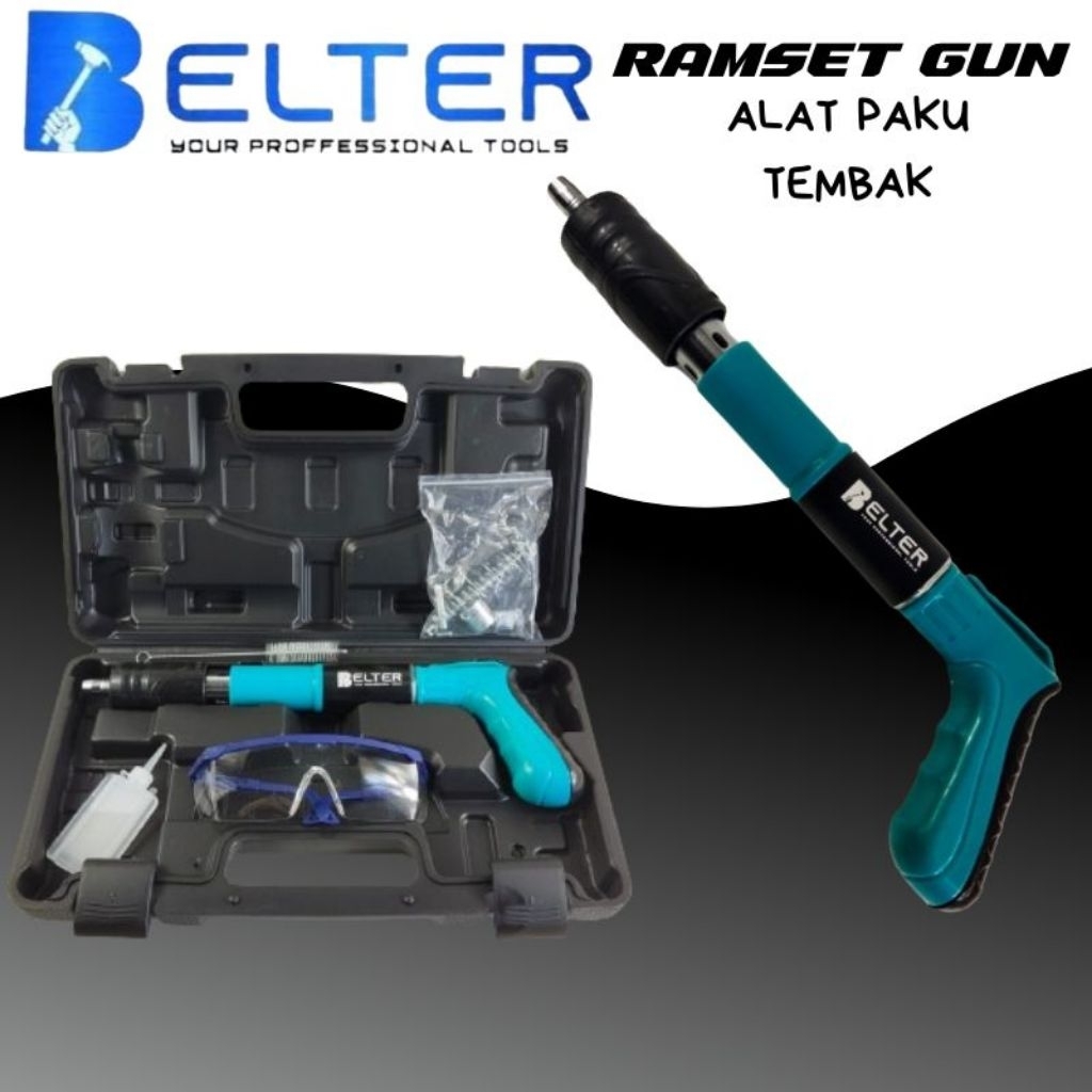 BELTER Alat Paku Tembak Beton Besu Baja Nail Gun Rivet Tools / Fastering Gun