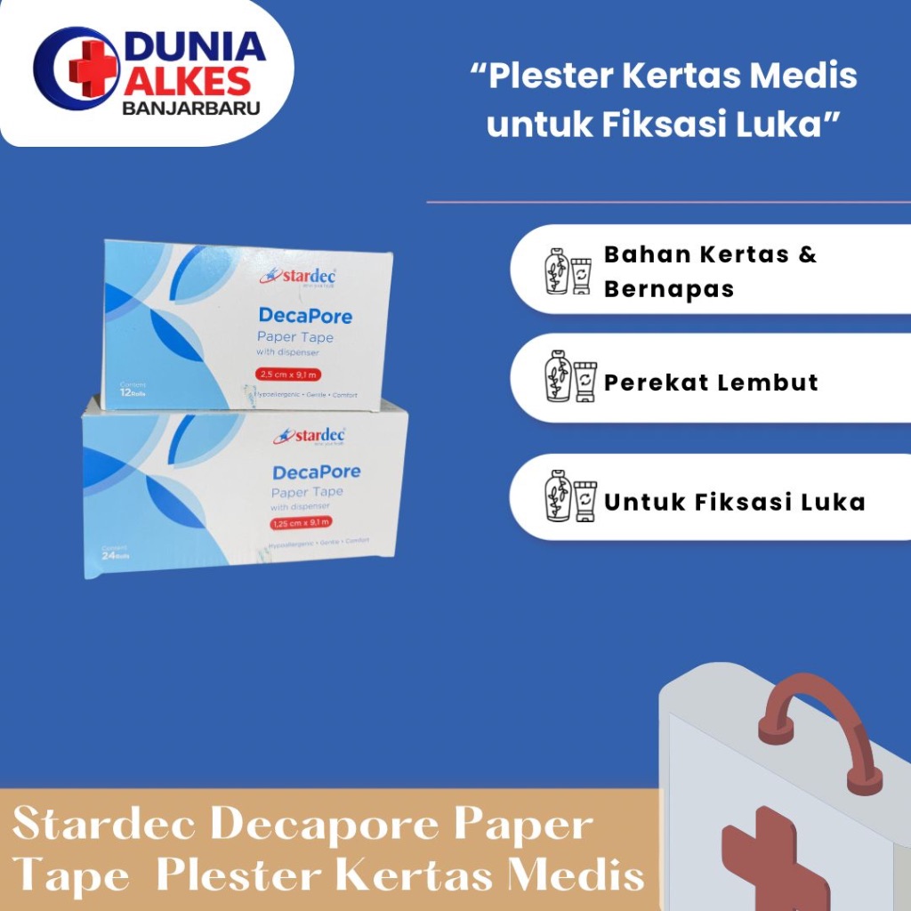 Stardec Decapore Paper Tape Dispenser Plaster Kertas | Ecer