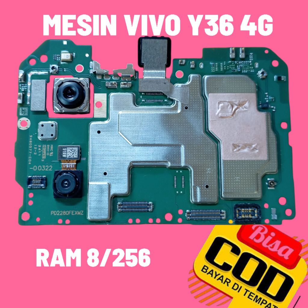 MESIN VIVO Y36 HIDUP NORMAL SIAP PAKAI