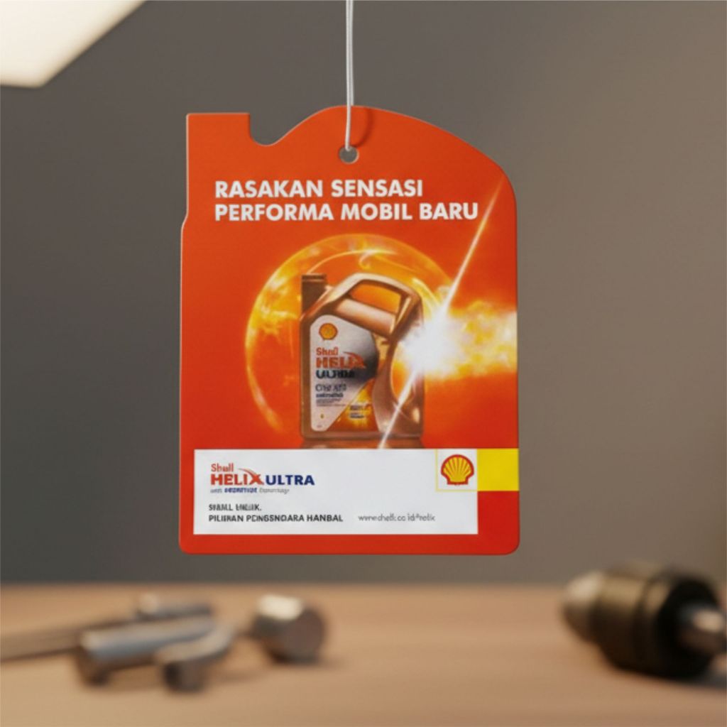 KARTU GANTI OLI SHELL  || Kartu pengingat pergantian oli Berikutnya Untuk Mobil & Motor