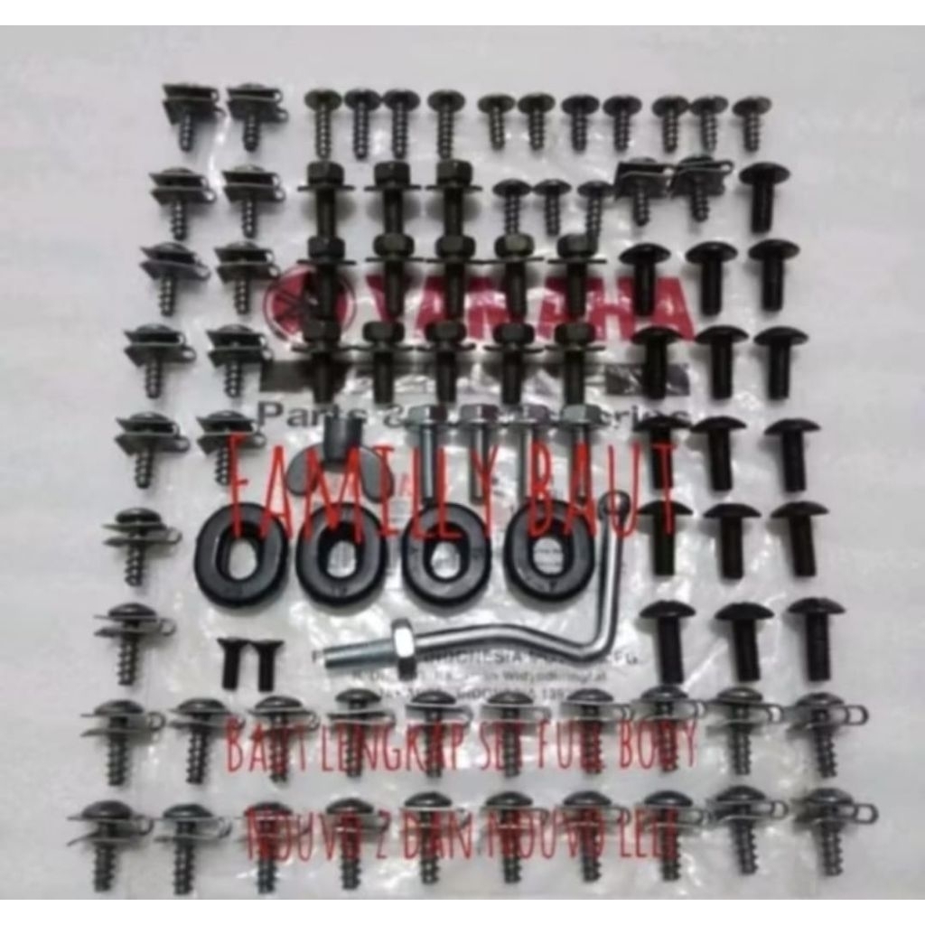 Baut Lengkap Fullset Body Yamaha Nouvo Lele