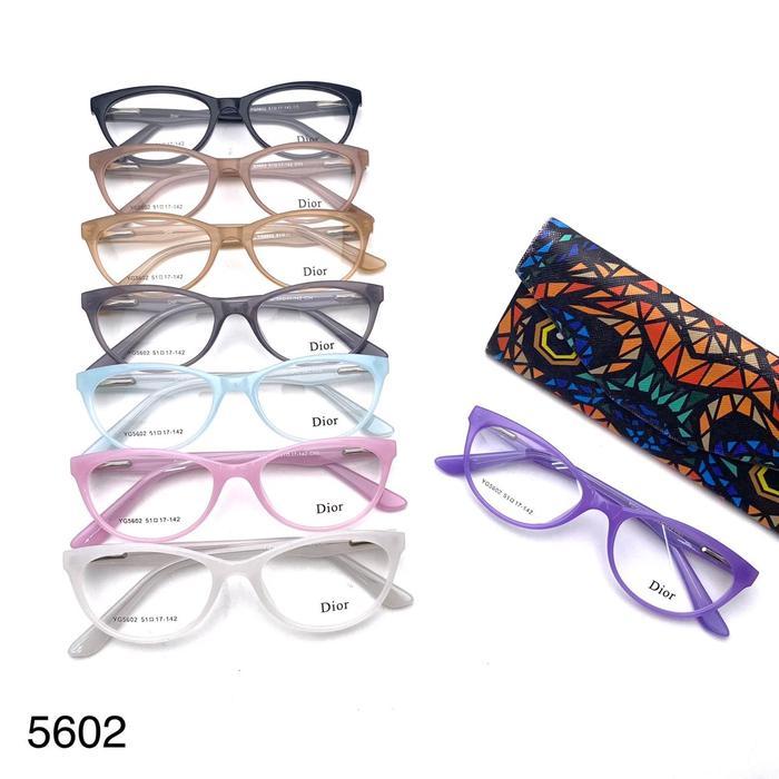 Frame cat eye oval plastik wanita 5602