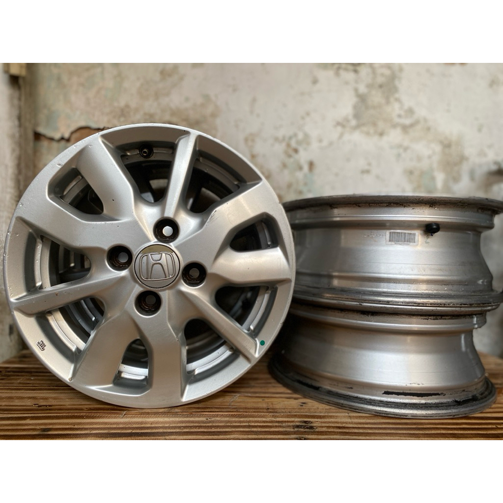 velg Brio set 4 pcs siap pakai bekas copotan