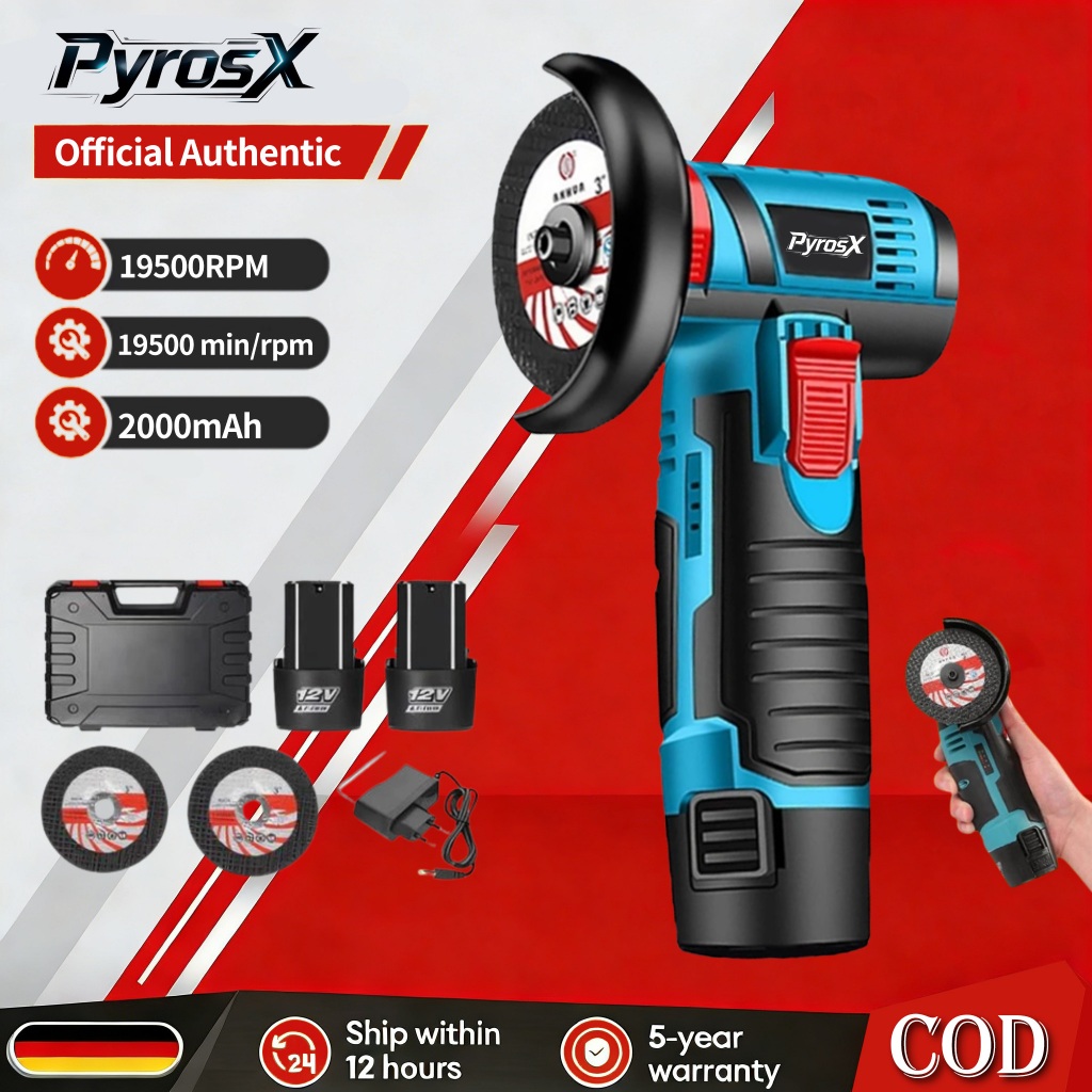 Brushless Gerinda Angle Grinder Cordless Mini Mesin Gerinda Tangan Elektrik Gerinda Baterai Portable