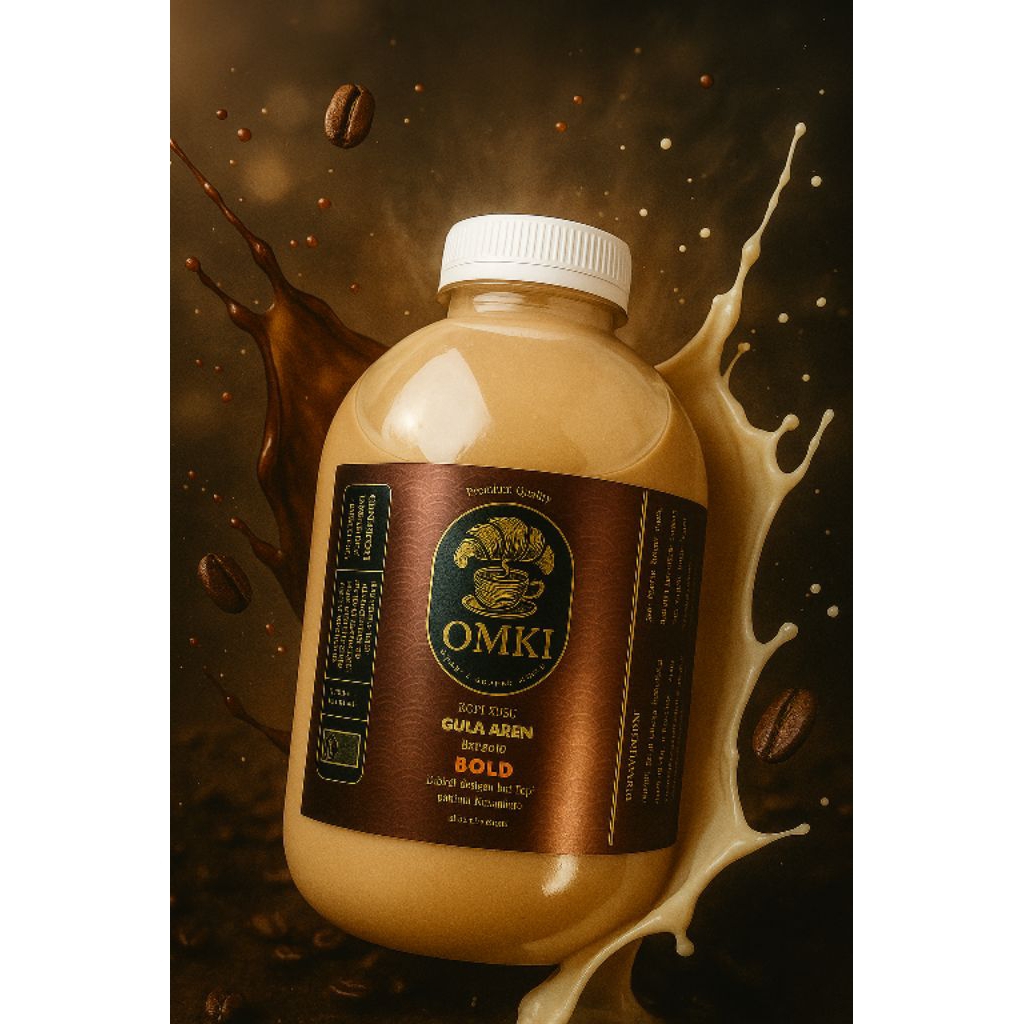 Kopi Susu Gula Aren Botol 1 liter Aren latte literan sertifikasi Halal