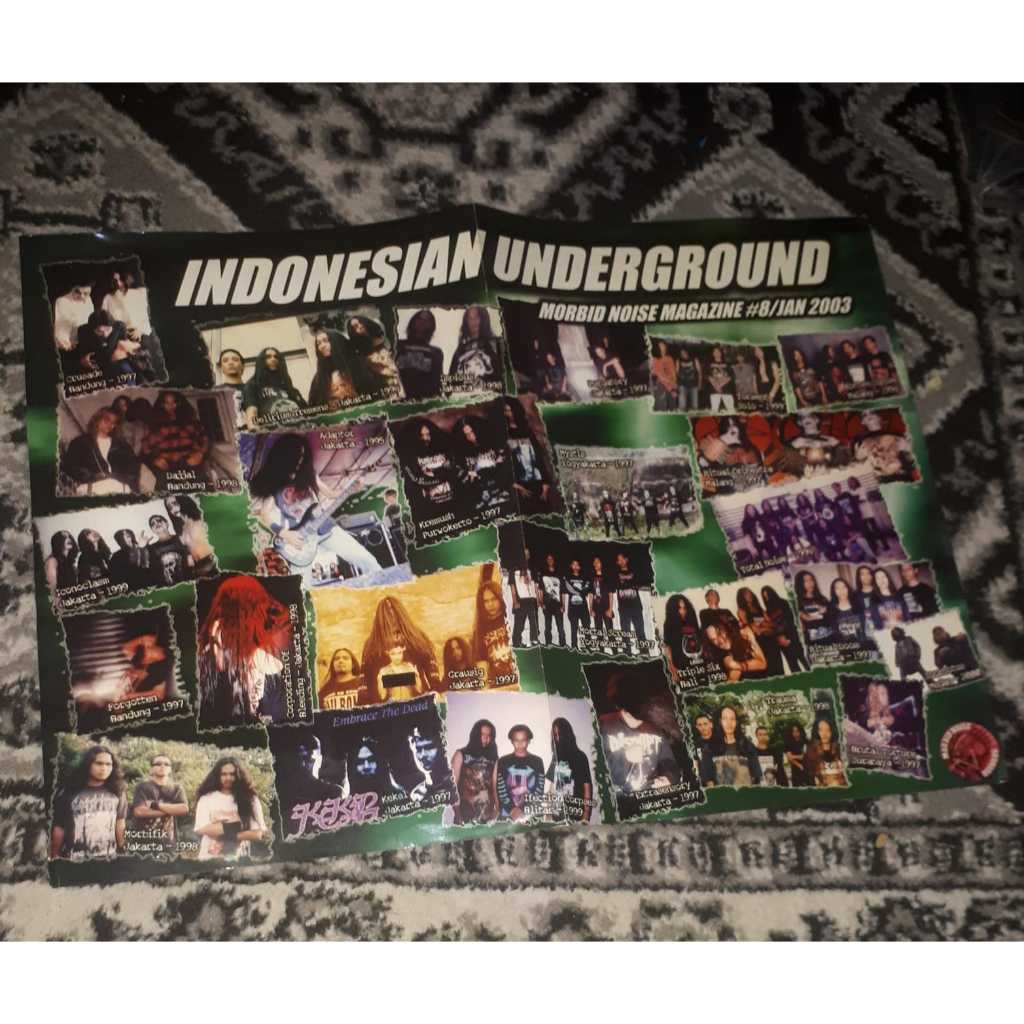 Poster Band Underground Indonesia 90an