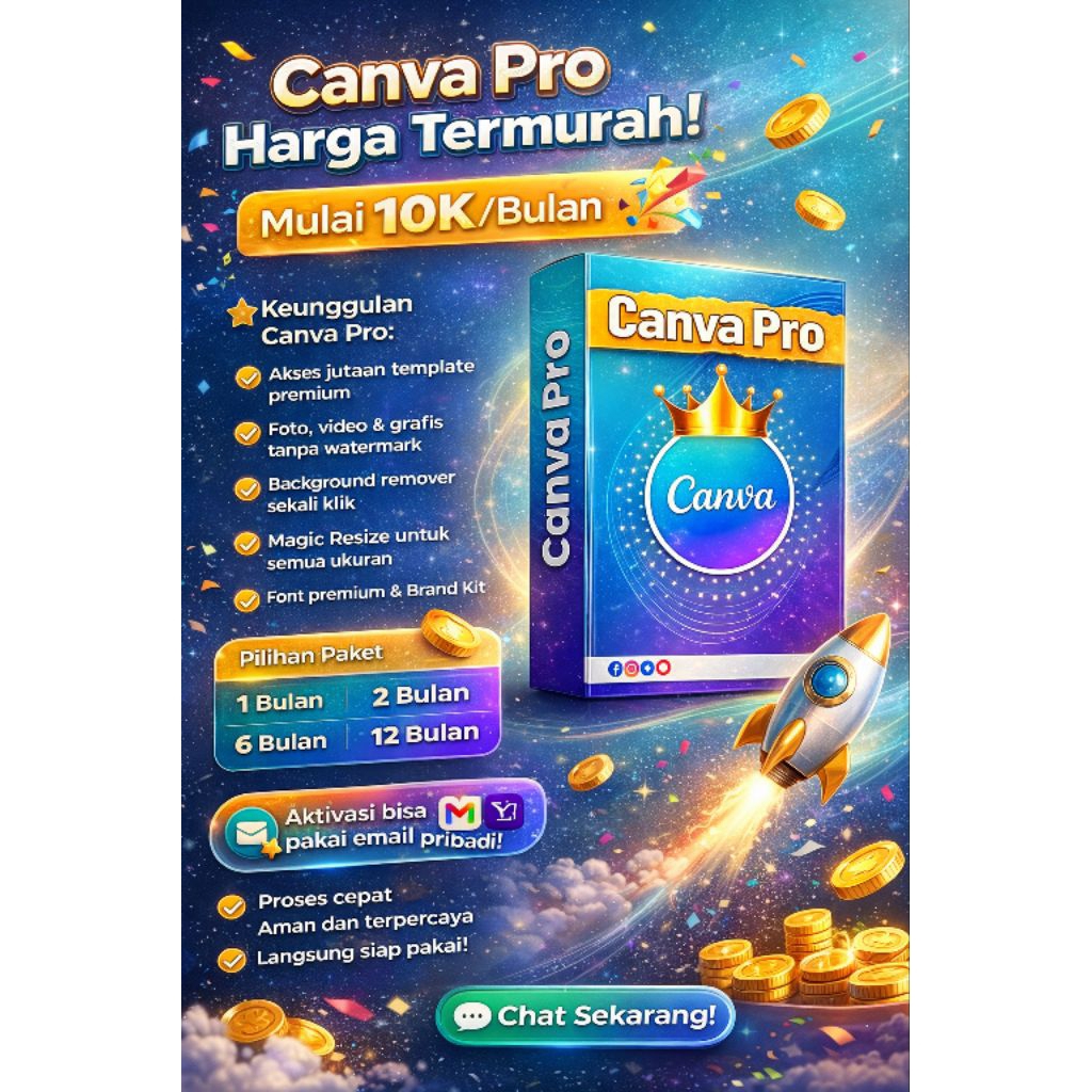 Kanfaa Proh Murah 10K/Bulan | Email Pribadi | Full Garansi | Premium Tanpa Watermark