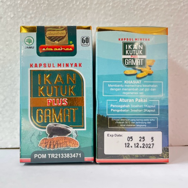 KAPSUL MINYAK IKAN KUTUK PLUS GAMAT 60 KAPSUL