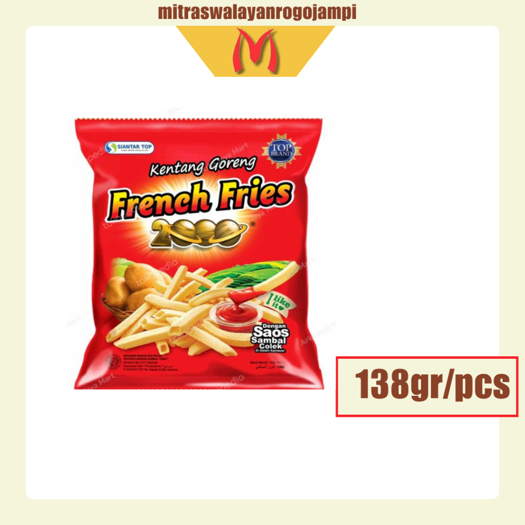 French Fries 2000 Snack Kentang Goreng 138g