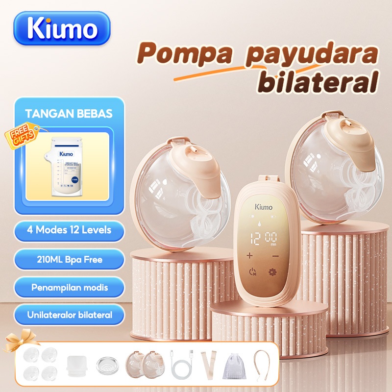 Kiumo pumping asi handsfree breast pump portable pompa asi elektrik handsfree manual wearable alat p