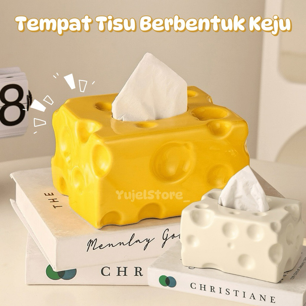(COD)Tempat Tissue Keju Kuning/Kotak Tisu Lucu Dan Unik/Tempat Tisu Aesthetic/Tempat Tisu Ruang Tamu