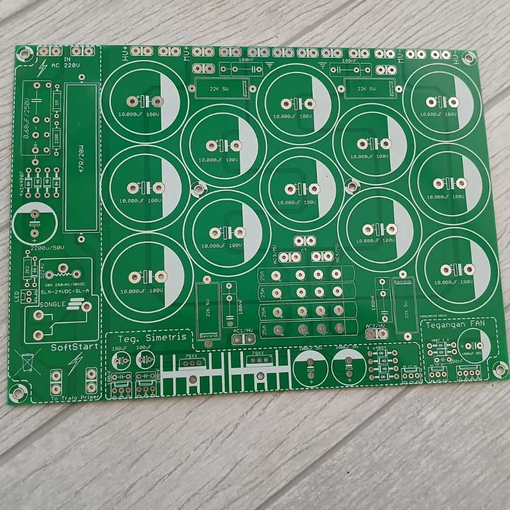 pcb psu class H 12 elco + softstar dobel layer