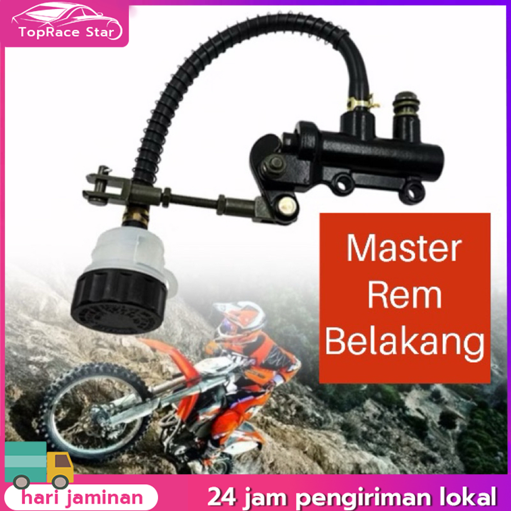 Sepeda Pompa Motor Rem Master Silinder Rem Hidrolik Belakang Lipat Untuk Sepeda Motor Atv Dirt Bike 