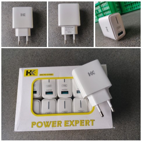 ADAPTER CHARGER HK TC-D102 3A POWER EXPERT BATOK CASAN HK D102 15W ADAPTOR QUICK CHARGING