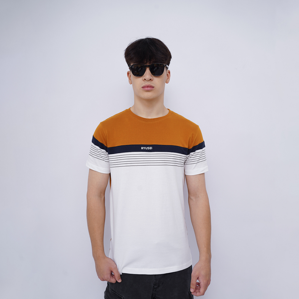 Ryusei Kaos Pria Kyomizu CMB Mustard