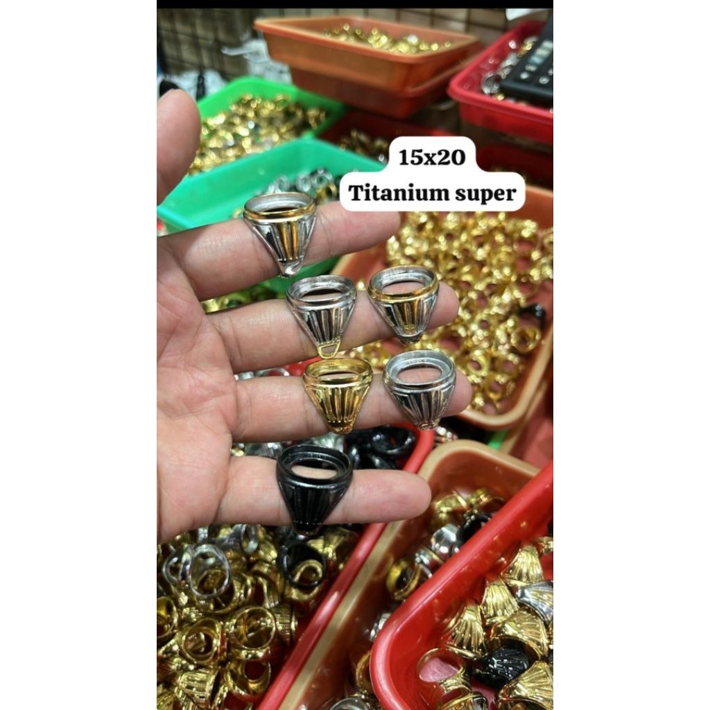 RING CINCIN TITANIUM SUPER 15x20