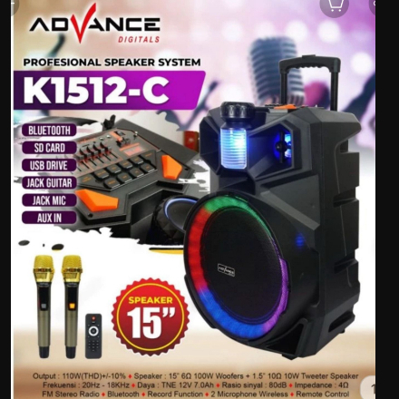 SPEAKER AKTIF ADVANCE K1512C