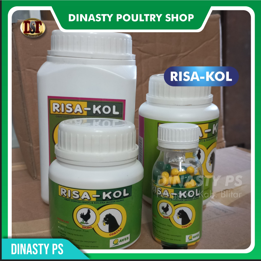Risa-Kol | Obat Coryza Snot & Kolera Ayam Atasi Pilek Ngorok Berak Hijau Unggas
