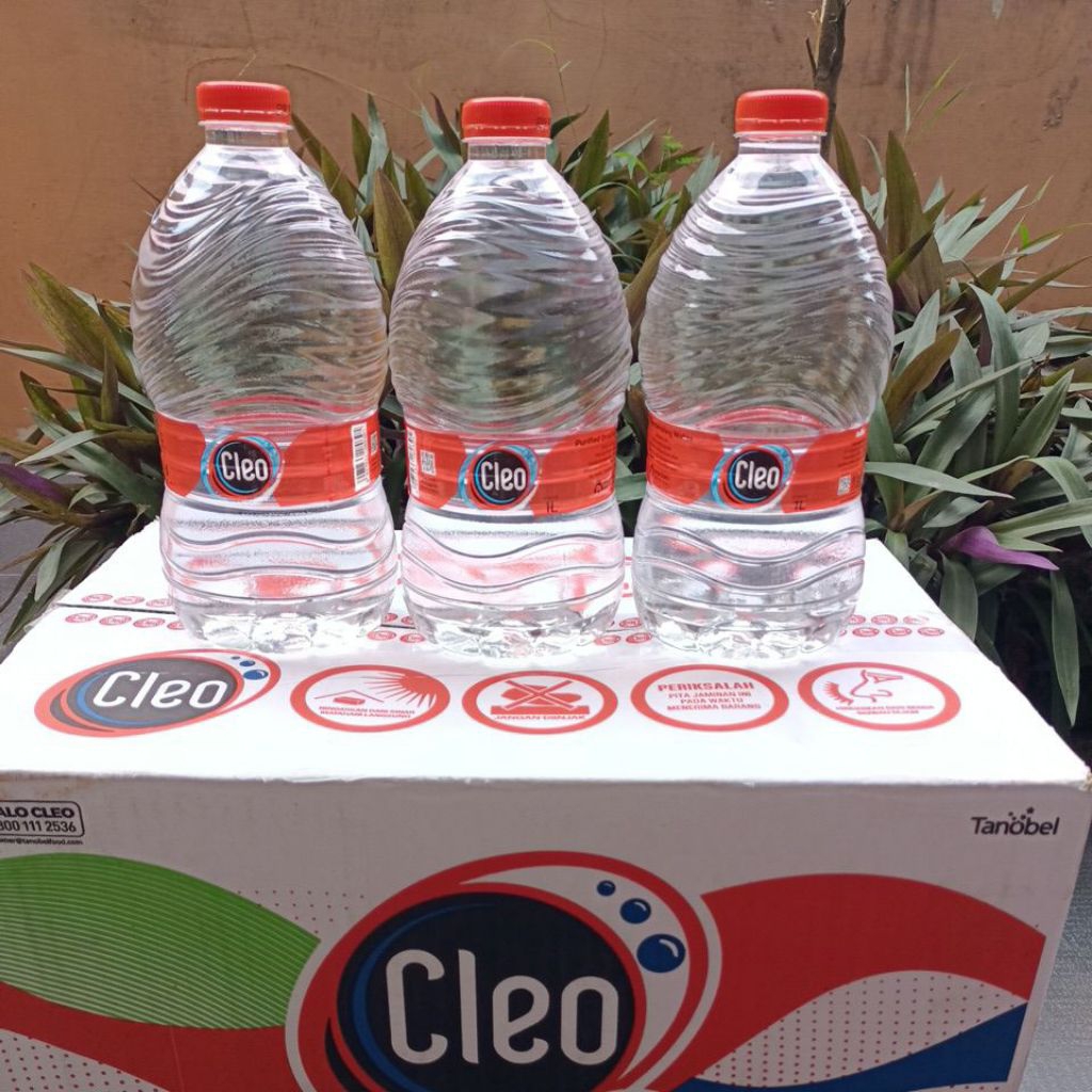 [INSTAN] (1DUS) CLEO BOTOL 1 LITER isi (12BOTOL)- ORIGINAL 100%