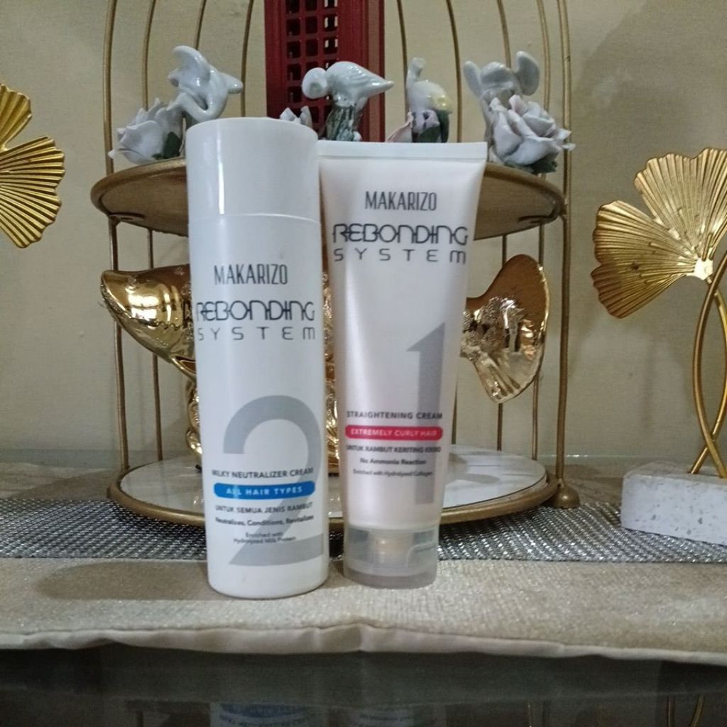 MAKARIZO REBONDING SYSTEM TUBE SET UNTUK RAMBUT KERITING KRIBO 120 ML
