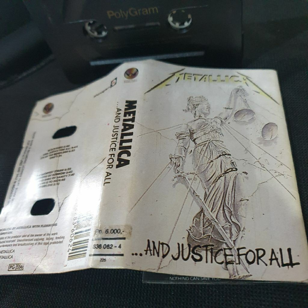 Kaset Pita Metallica And Justice For All Original Preloved dari Tangan Pertama
