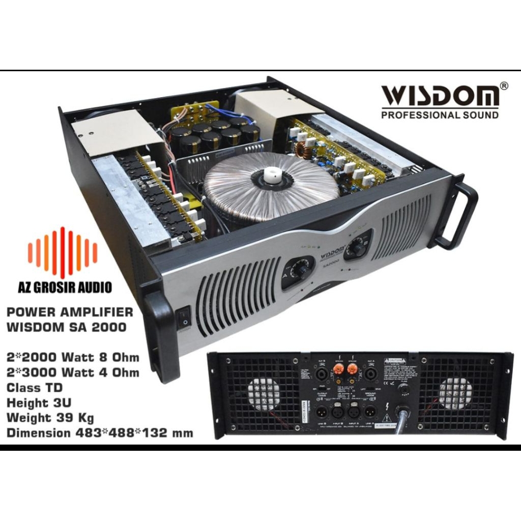 power amplifier wisdom sa2000 power wisdom sa 2000 power 2 Chanel class td