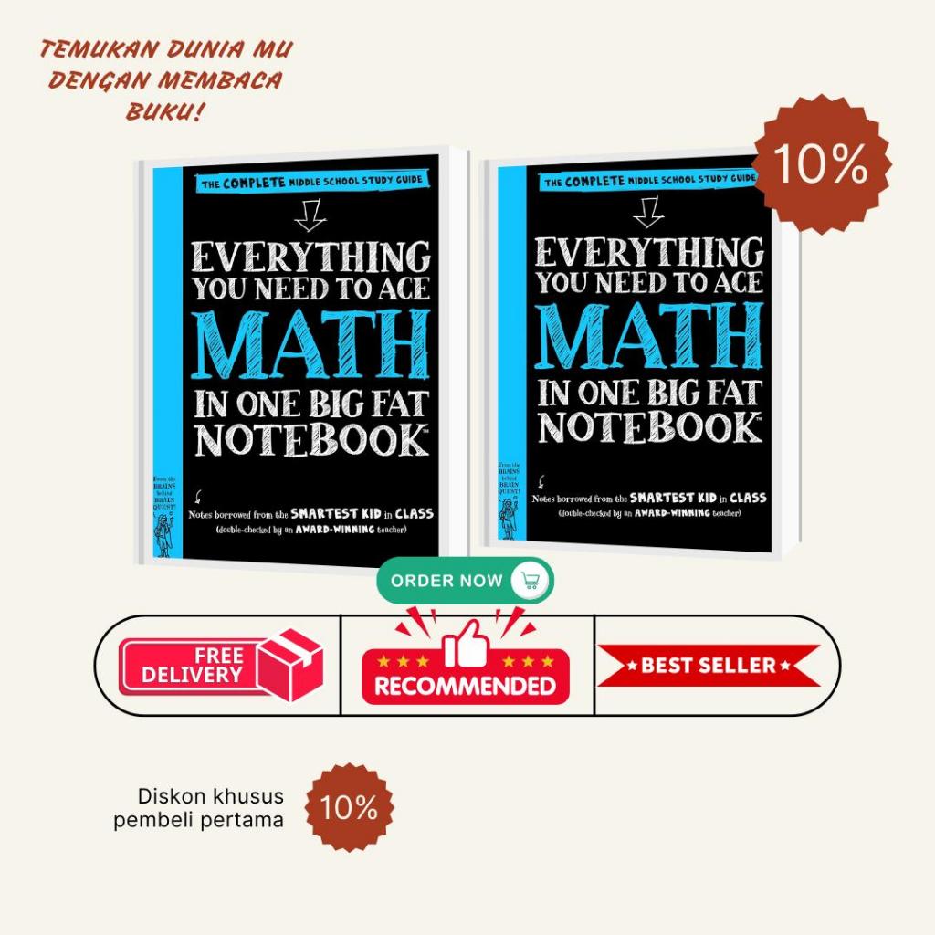 KOLEKSI BUKU CETAK - Everything You Need To Ace Math In One Big Fat Notebook